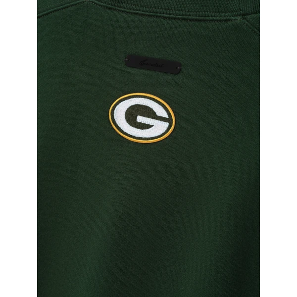 Fear of God Essentials Packers 90s Relaxed Crewneck in Forest | Sweatshirts | Luxury Shoes 