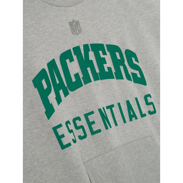 Fear of God Essentials Packers Sport Crewneck in Concrete Heather | Sweatshirts | Luxury Shoes 