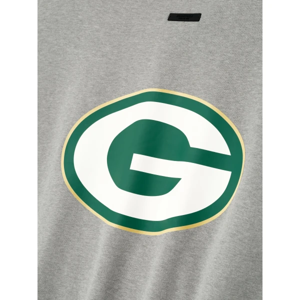 Fear of God Essentials Packers Sport Crewneck in Concrete Heather | Sweatshirts | Luxury Shoes 