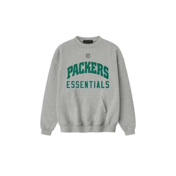 Essentials Packers Sport Crewneck in Concrete Heather