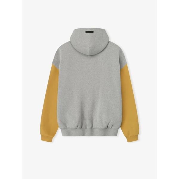 Fear of God Essentials Packers Sport Hoodie in Concrete Heather and Canyon | Sweatshirts | Luxury Shoes 