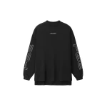 Fear of God Essentials Panelled Modern Long Sleeve Tee in Washed Vintage Black | Luxury Shoes 