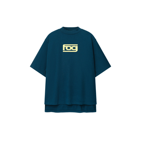 Fear of God Essentials Panelled Modern Tee in Washed Night Sea | Luxury Shoes 