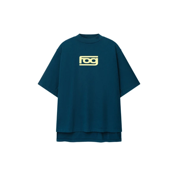 Fear of God Essentials Panelled Modern Tee in Washed Night Sea | Luxury Shoes 