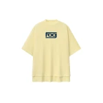 Fear of God Essentials Panelled Modern Tee in Washed Sulphur | Luxury Shoes 