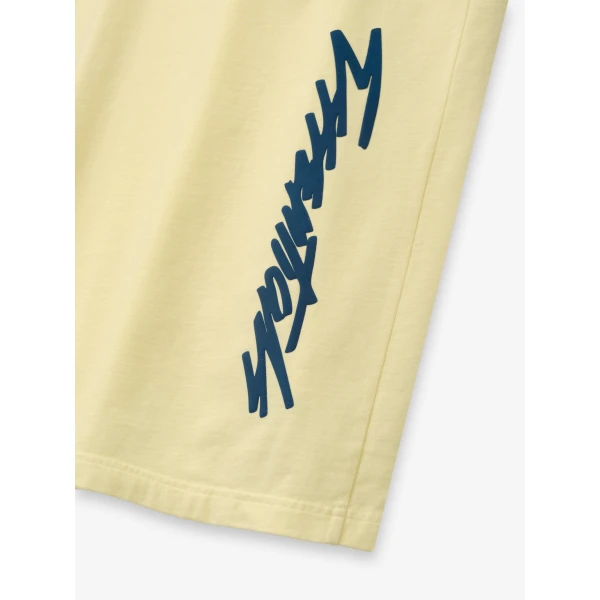Fear of God Essentials Panelled Modern Tee in Washed Sulphur | T-shirts & vests | Luxury Shoes 