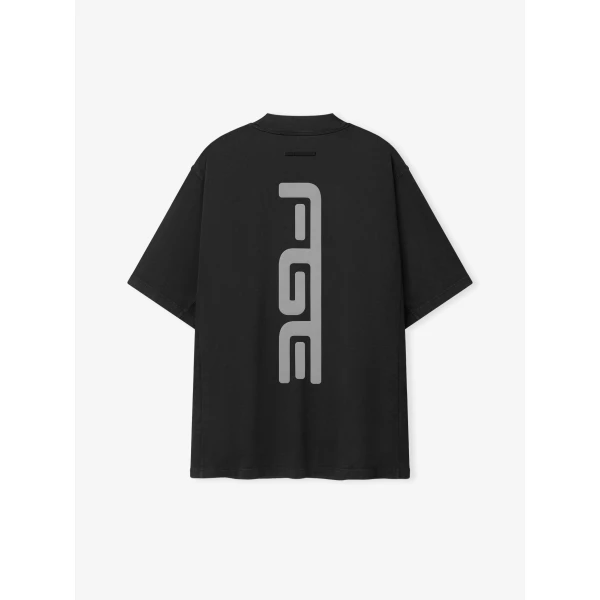 Fear of God Essentials Panelled Modern Tee in Washed Vintage Black | T-shirts & vests | Luxury Shoes 