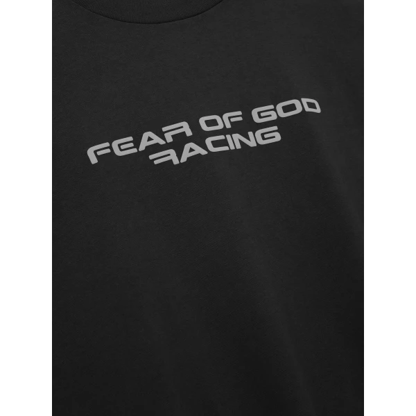 Fear of God Essentials Panelled Modern Tee in Washed Vintage Black | T-shirts & vests | Luxury Shoes 
