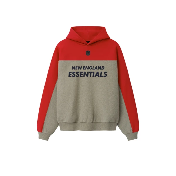 Essentials Patriots 90s Relaxed Hoodie in Seal Heather