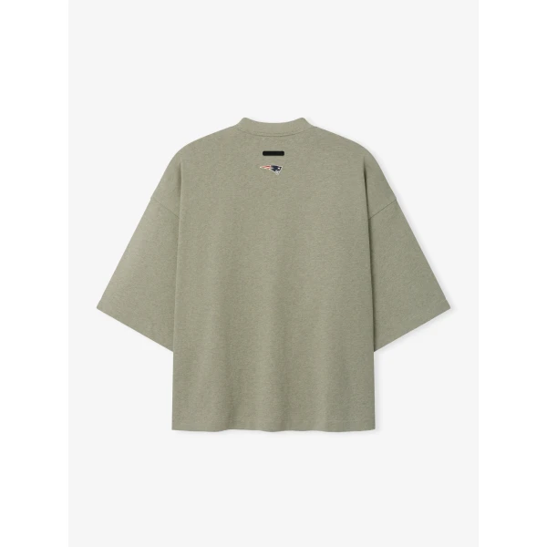 Fear of God Essentials Patriots Merch Tee in Seal Heather | T-shirts & vests | Luxury Shoes 