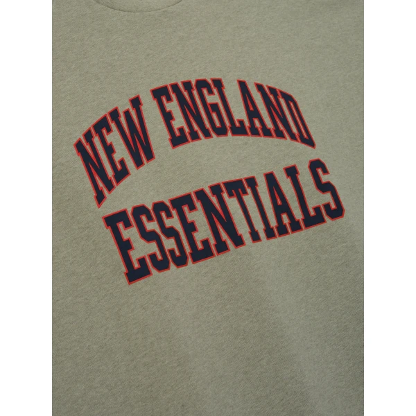 Fear of God Essentials Patriots Merch Tee in Seal Heather | T-shirts & vests | Luxury Shoes 