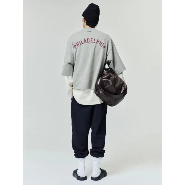 Fear of God Essentials Phillies Merch Tee in Seal Heather | T-shirts & vests | Luxury Shoes 