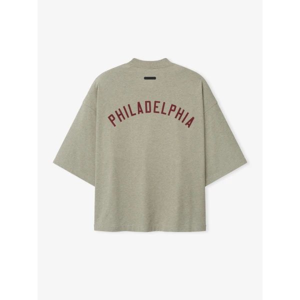Fear of God Essentials Phillies Merch Tee in Seal Heather | T-shirts & vests | Luxury Shoes 