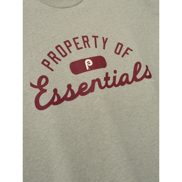 Fear of God Essentials Phillies Merch Tee in Seal Heather | T-shirts & vests | Luxury Shoes 