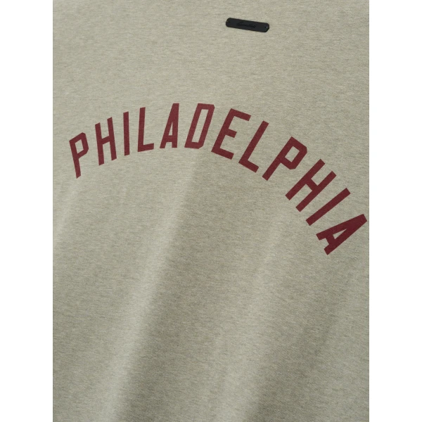Fear of God Essentials Phillies Merch Tee in Seal Heather | T-shirts & vests | Luxury Shoes 