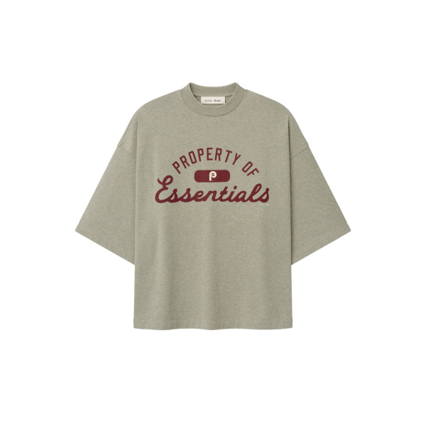 Fear of God Essentials Phillies Merch Tee in Seal Heather | Luxury Shoes 