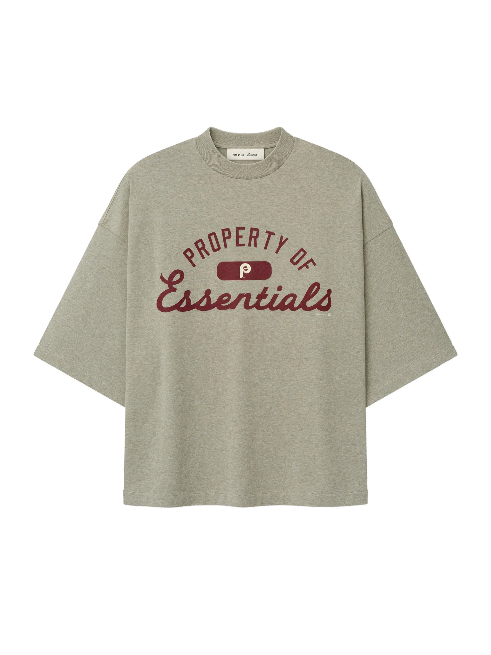 Fear of God Essentials Phillies Merch Tee in Seal Heather Fear of God Essentials Phillies Merch Tee in Seal Heather | Luxury Shoes