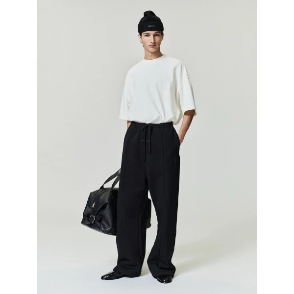 Fear of God Essentials Pique Signature 90s Tee in Ivory | T-shirts & vests | Luxury Shoes 