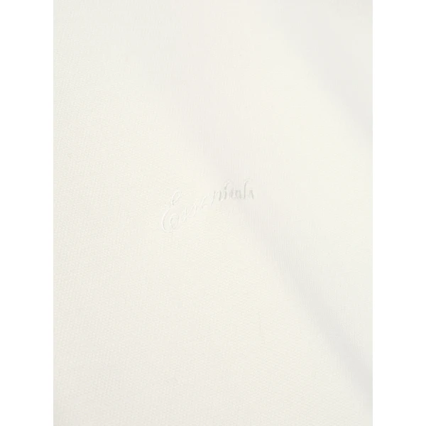 Fear of God Essentials Pique Signature 90s Tee in Ivory | T-shirts & vests | Luxury Shoes 
