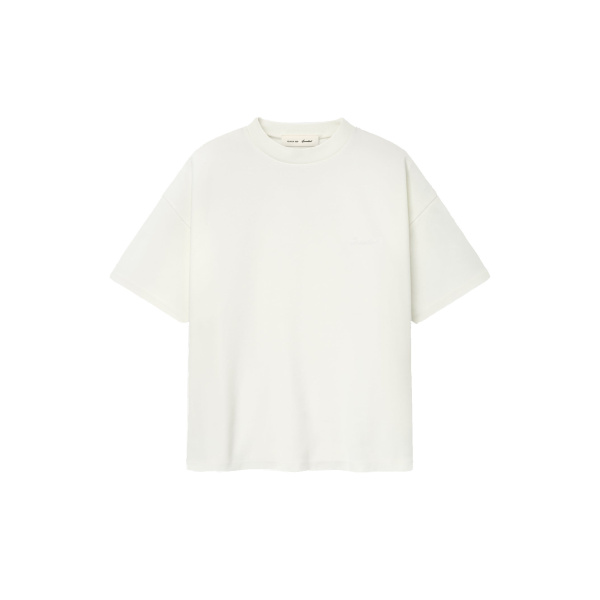 Fear of God Essentials Pique Signature 90s Tee in Ivory | Luxury Shoes 