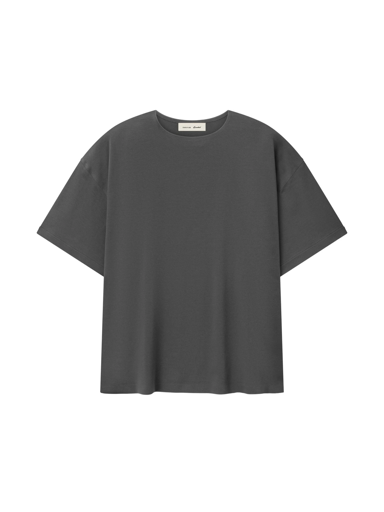 Fear of God Essentials Ponte Modern Tee Relaxed Fit in Iron Grey Fear of God Essentials Ponte Modern Tee Relaxed Fit in Iron Grey | Luxury Shoes