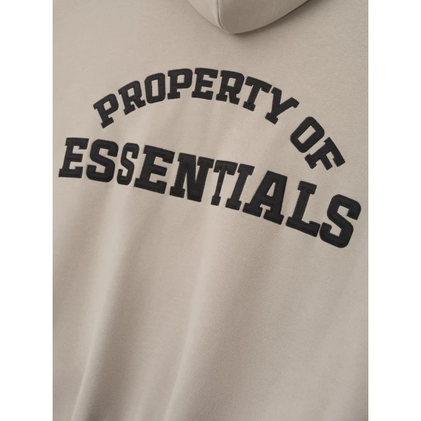 Fear of God Essentials Property Lounge Half Zip Hoodie in Seal | Sweatshirts | Luxury Shoes 
