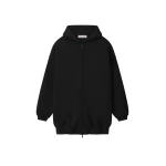 Fear of God Essentials Property Lounge Long Zip Hoodie in Black | Luxury Shoes 
