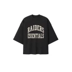 Fear of God Essentials Raiders Merch Tee in Iron Grey Heather | Luxury Shoes 
