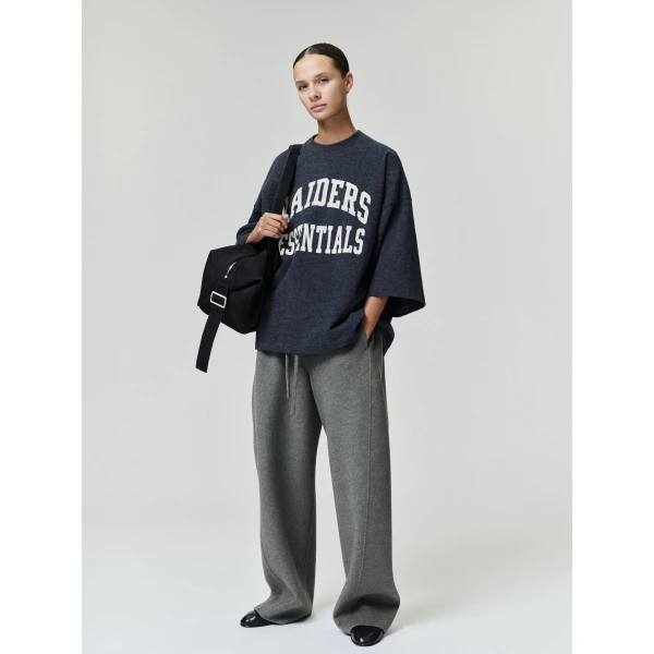 Fear of God Essentials Raiders Merch Tee in Iron Grey Heather | T-shirts & vests | Luxury Shoes 