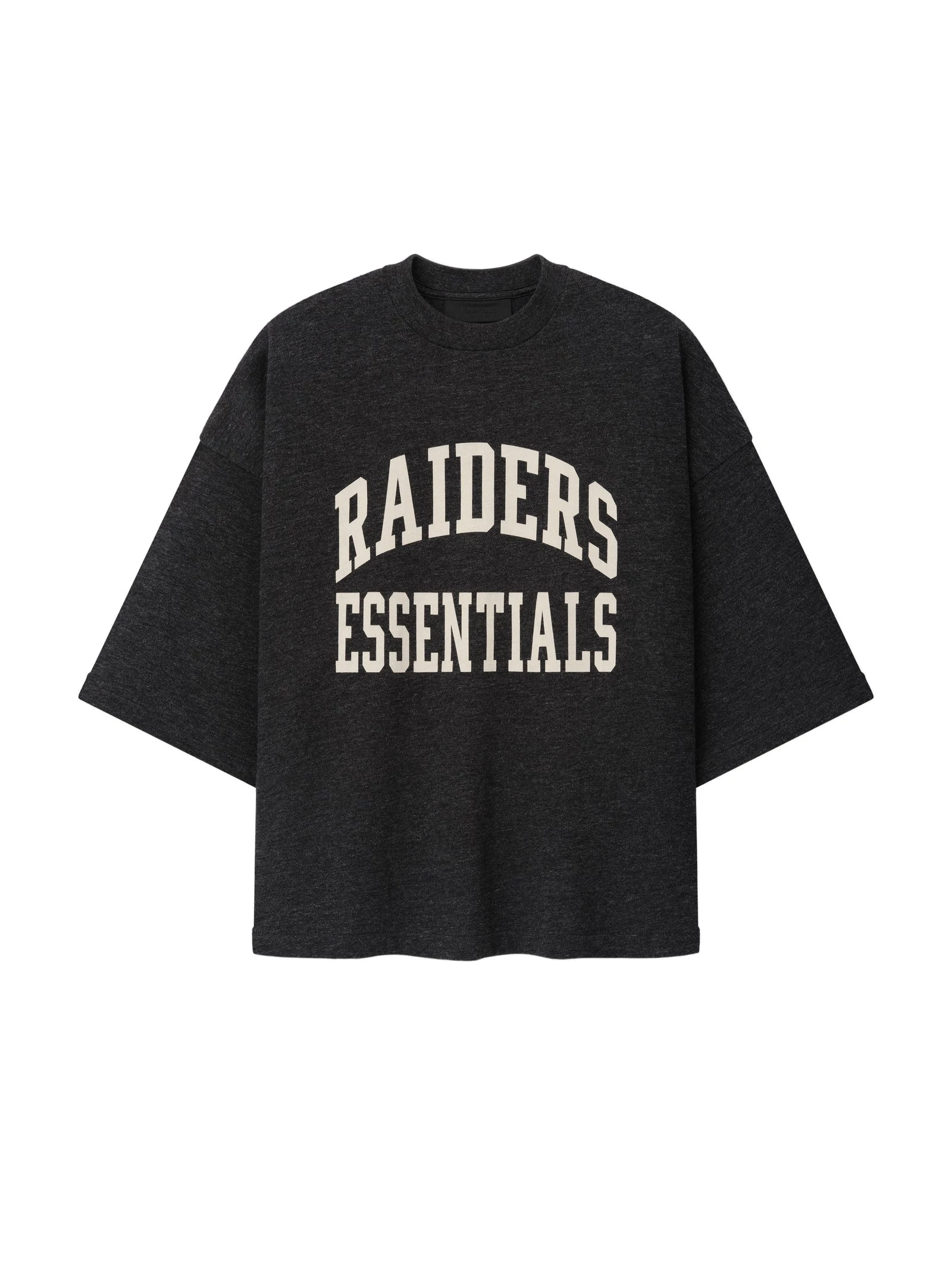 Fear of God Essentials Raiders Merch Tee in Iron Grey Heather Fear of God Essentials Raiders Merch Tee in Iron Grey Heather | Luxury Shoes