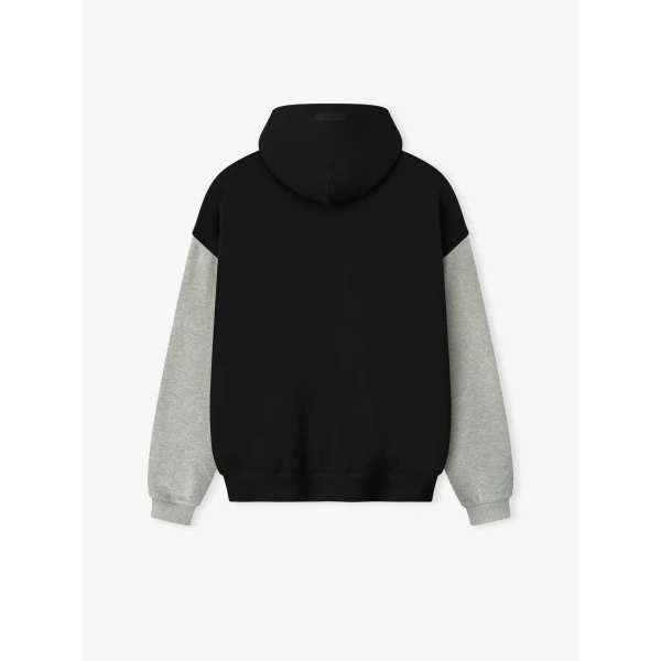 Fear of God Essentials Raiders Sport Hoodie in Black and Concrete Heather | Sweatshirts | Luxury Shoes 