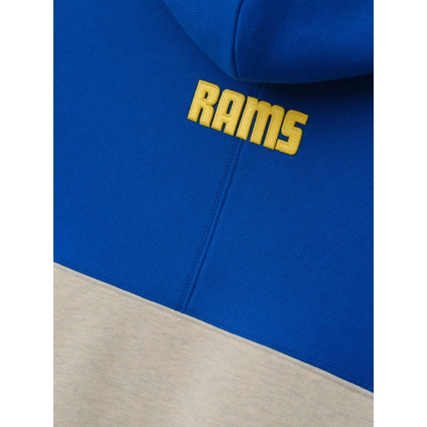 Fear of God Essentials Rams 90s Relaxed Hoodie in Vanilla Heather | Sweatshirts | Luxury Shoes 