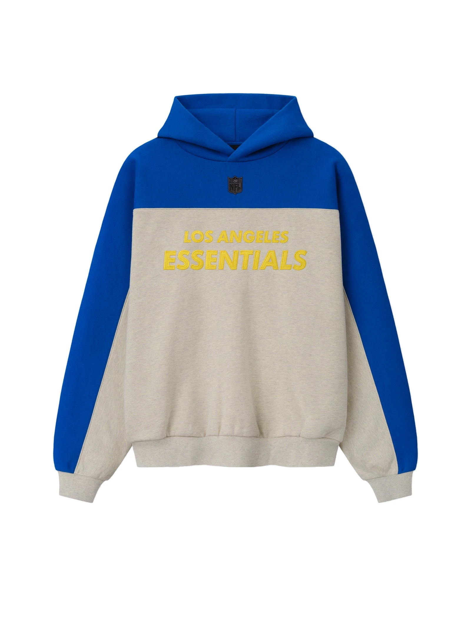Fear of God Essentials Rams 90s Relaxed Hoodie in Vanilla Heather Fear of God Essentials Rams 90s Relaxed Hoodie in Vanilla Heather | Luxury Shoes