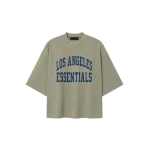 Fear of God Essentials Rams Merch Tee in Seal Heather | Luxury Shoes 