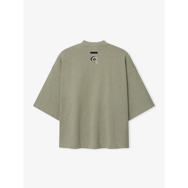 Fear of God Essentials Rams Merch Tee in Seal Heather | T-shirts & vests | Luxury Shoes 