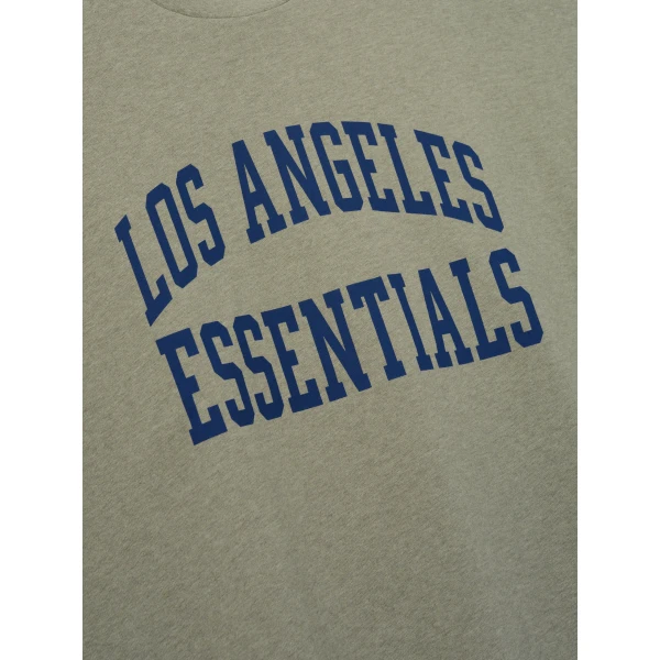 Fear of God Essentials Rams Merch Tee in Seal Heather | T-shirts & vests | Luxury Shoes 