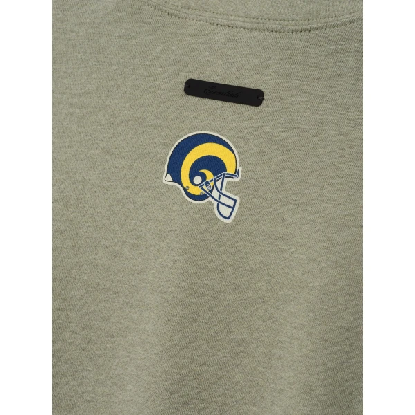Fear of God Essentials Rams Merch Tee in Seal Heather | T-shirts & vests | Luxury Shoes 