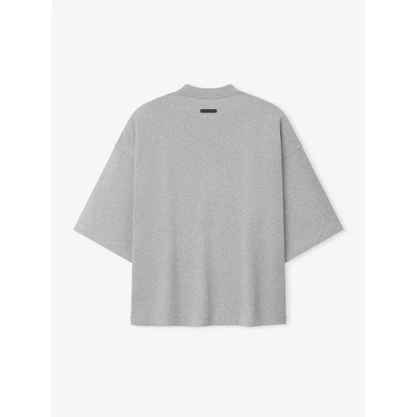 Fear of God Essentials Rangers American League Merch Tee in Concrete Heather | T-shirts & vests | Luxury Shoes 