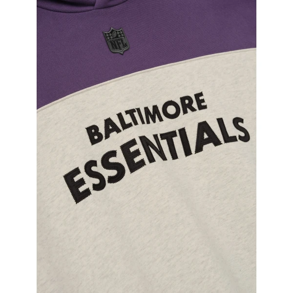 Fear of God Essentials Ravens 90s Relaxed Hoodie in Marble Heather | Sweatshirts | Luxury Shoes 
