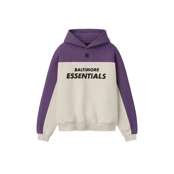 Fear of God Essentials Ravens 90s Relaxed Hoodie in Marble Heather | Luxury Shoes 