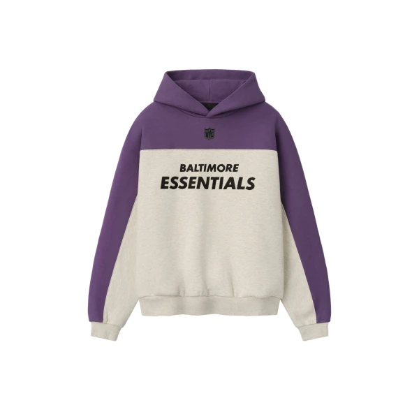 Fear of God Essentials Ravens 90s Relaxed Hoodie in Marble Heather | Luxury Shoes 