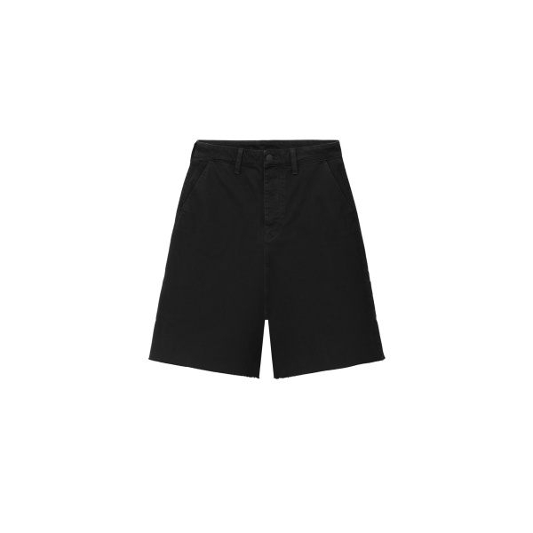 Fear of God Essentials Raw Cut 5-Pocket Short in Overdyed Black | Luxury Shoes 