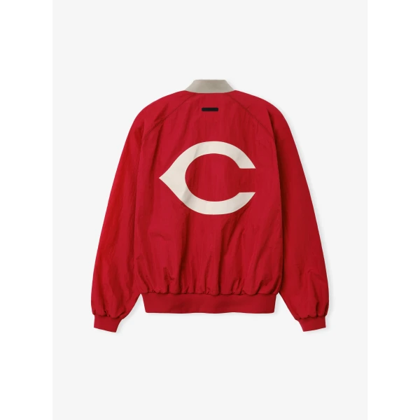 Fear of God Essentials Reds Half Zip Pullover in Stone Red and Seal Rib | Sweatshirts | Luxury Shoes 
