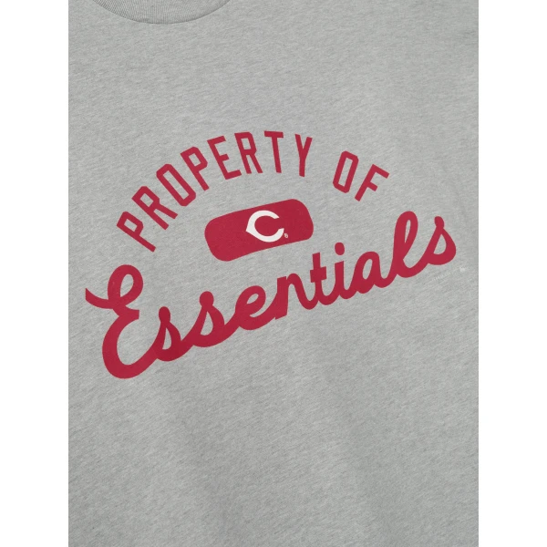 Fear of God Essentials Reds Merch Tee in Concrete Heather | T-shirts & vests | Luxury Shoes 