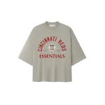 Fear of God Essentials Reds National League Merch Tee in Seal | Luxury Shoes 