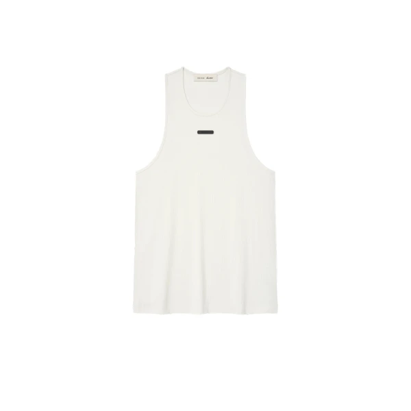 Fear of God Essentials Rib Tank in Ivory | Luxury Shoes 