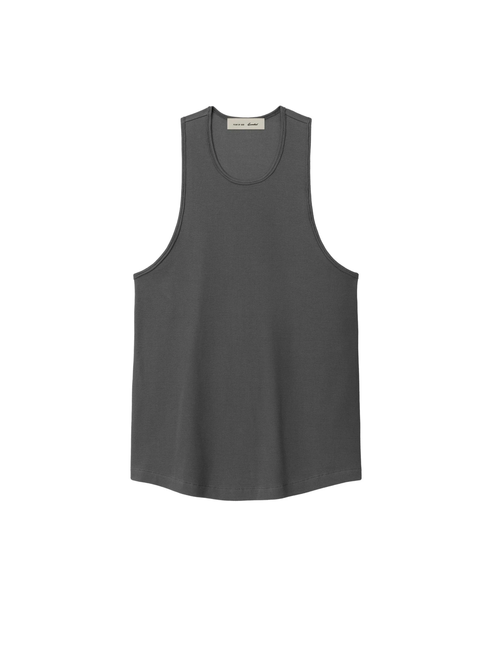 Fear of God Essentials Ribbed Essential Tank in Iron Grey Fear of God Essentials Ribbed Essential Tank in Iron Grey | Luxury Shoes