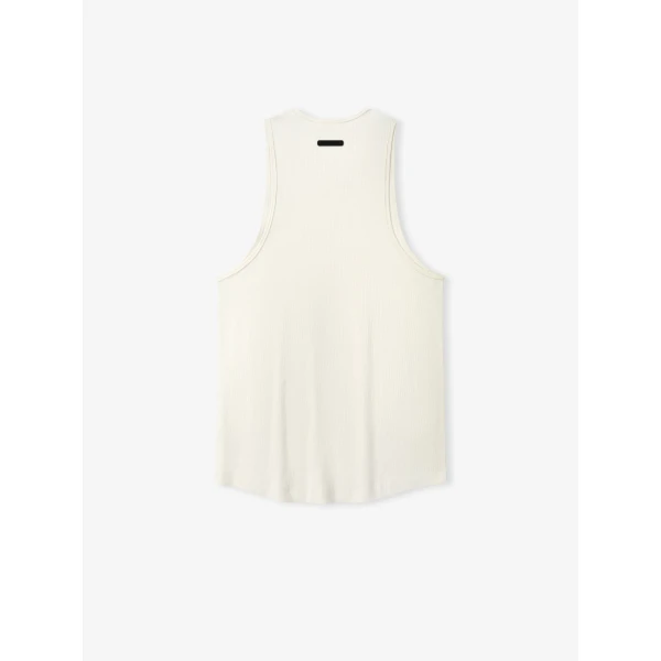 Fear of God Essentials Ribbed Essential Tank in Ivory | T-shirts & vests | Luxury Shoes 