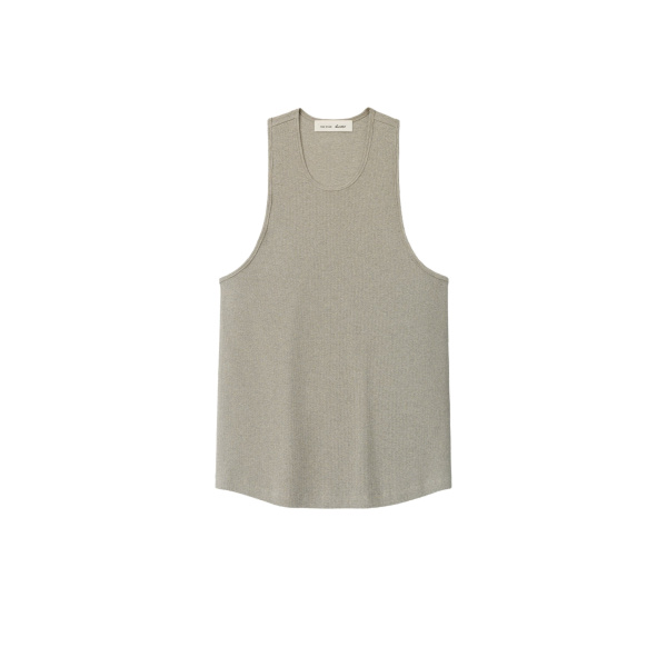 Fear of God Essentials Ribbed Essential Tank in Seal Heather | Luxury Shoes 