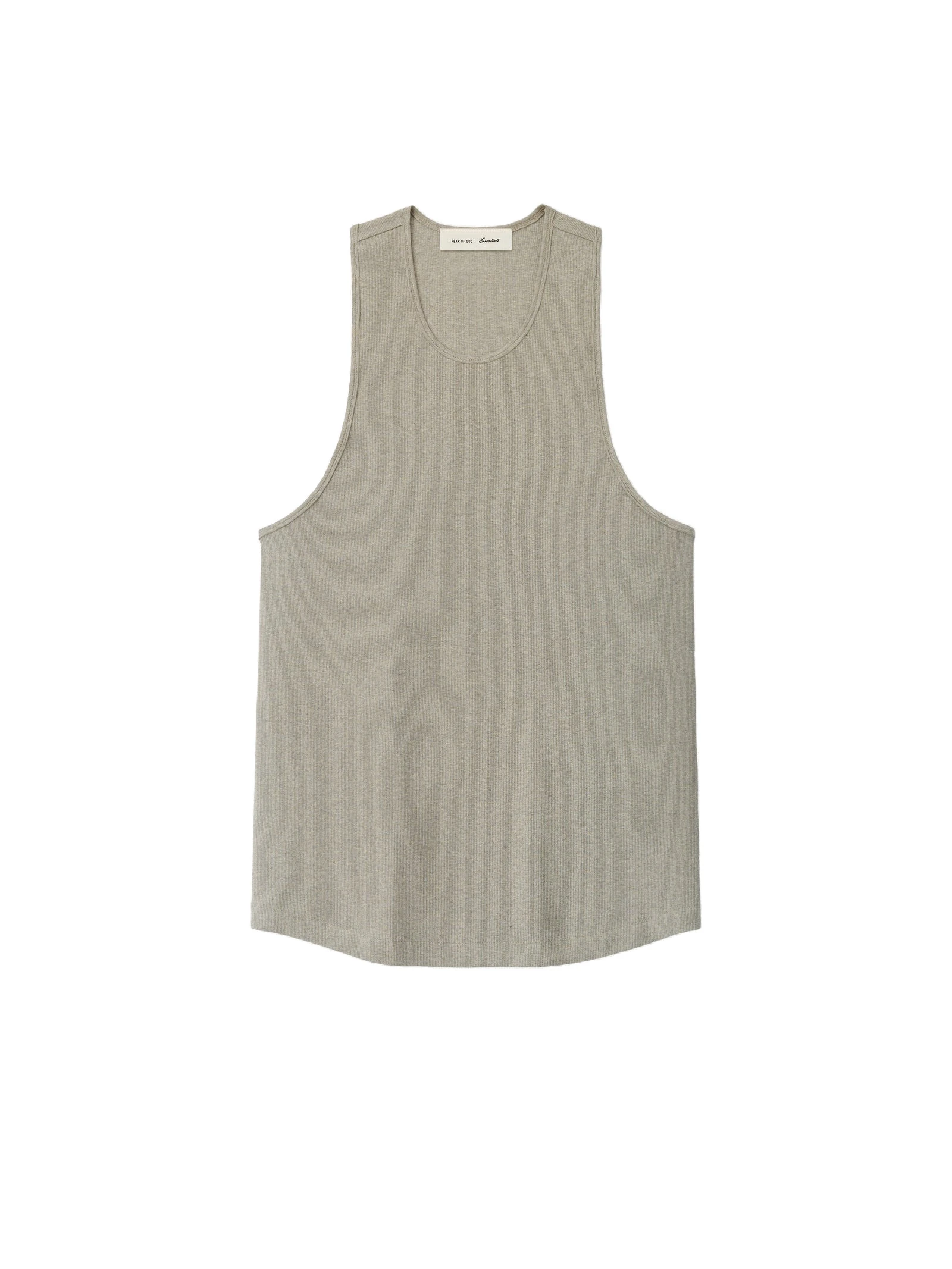 Fear of God Essentials Ribbed Essential Tank in Seal Heather Fear of God Essentials Ribbed Essential Tank in Seal Heather | Luxury Shoes